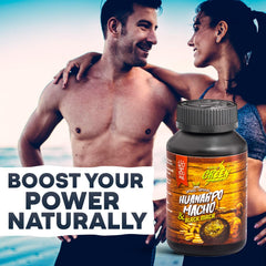 Amazon Andes Huanarpo Macho Capsules pour promotes focus, mood, and vitality.
