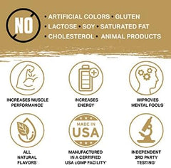 Tropical Lime flavor label close-up on Ambrosia Kinetic Organic Preworkout