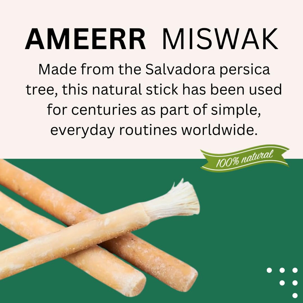 Plastic pen holder included with Ameerr Miswak box
