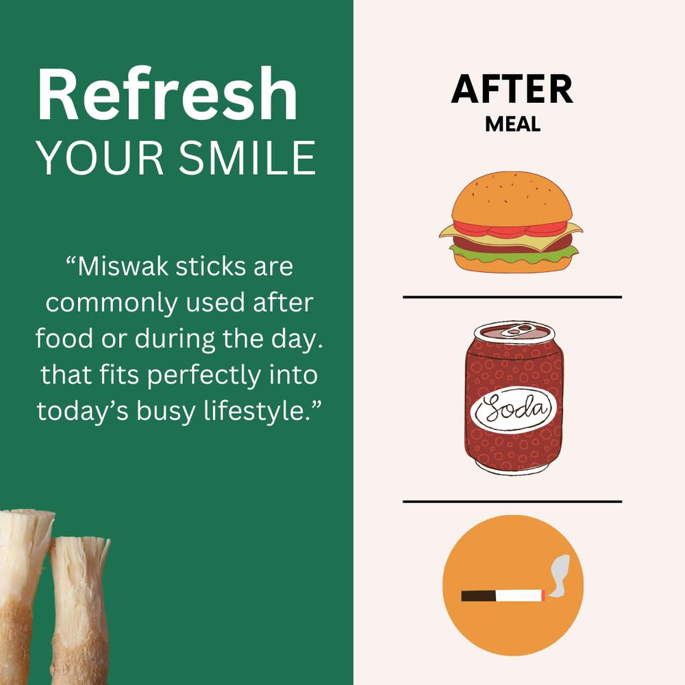 Travel-friendly Ameerr Miswak sticks ready for on-the-go use