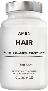 Amen Hair Vitamins bottle label