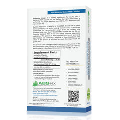Close-up of Metatrol PRO Fermented Wheat Germ Extract label