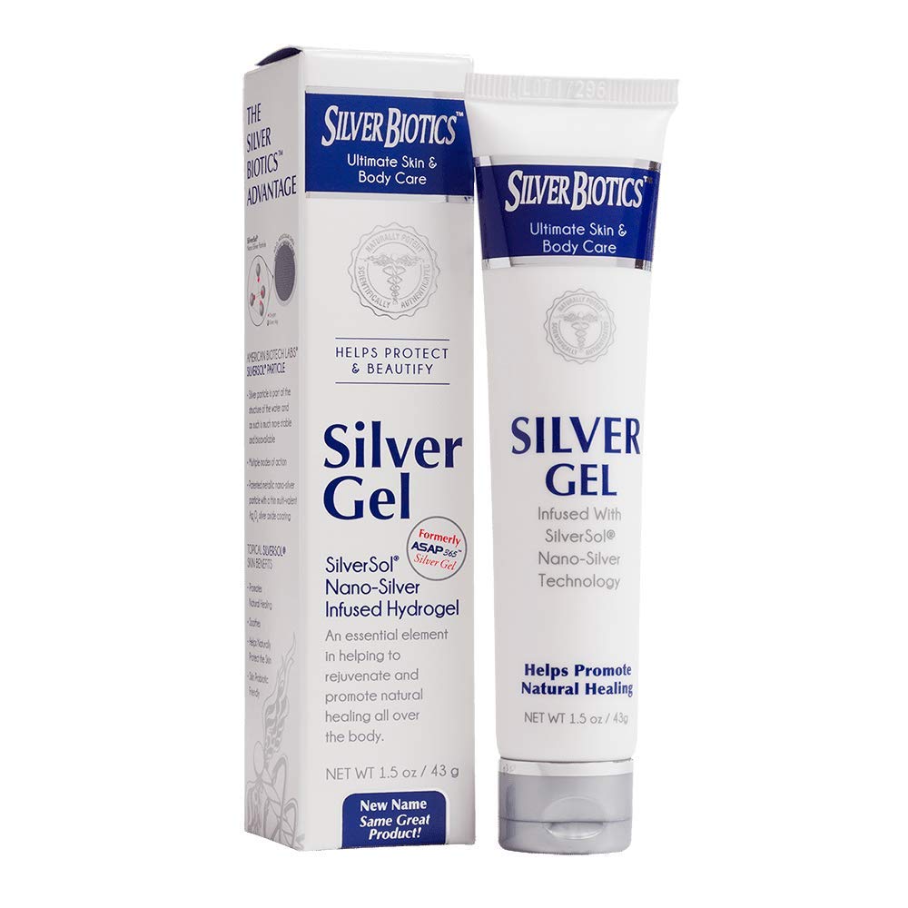 ASAP365 Silver Gel 1.5oz container with 20 PPM SilverSol Technology