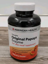AMERICAN HEALTH Papaya Enzyme Original 600 CT bottle front view