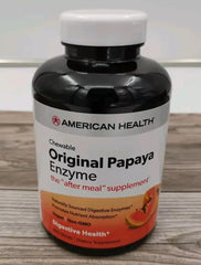 AMERICAN HEALTH Papaya Enzyme Original 600 CT bottle front view
