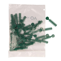 Non-latex hypoallergenic ligatures by American Orthodontics – green
