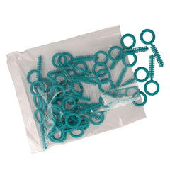 Teal Uni-Stick ligatures arranged in a package