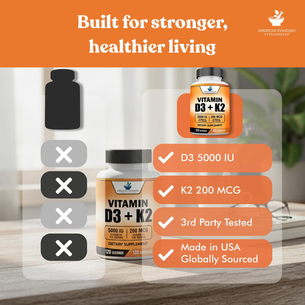 One capsule daily for vitamin D3 and K2 intake