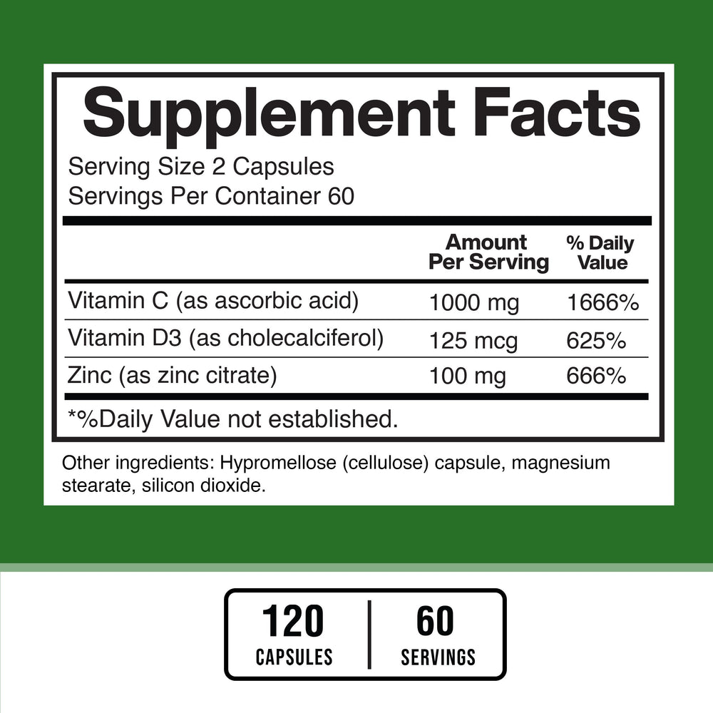 Gluten-free and non-GMO capsules per pack