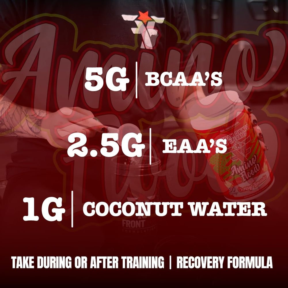 Amino Flood packaging on display