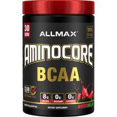 AllMAX AMINOCORE BCAA Watermelon 315g bottle front view