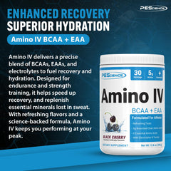 Amino IV mixed in water in a glass