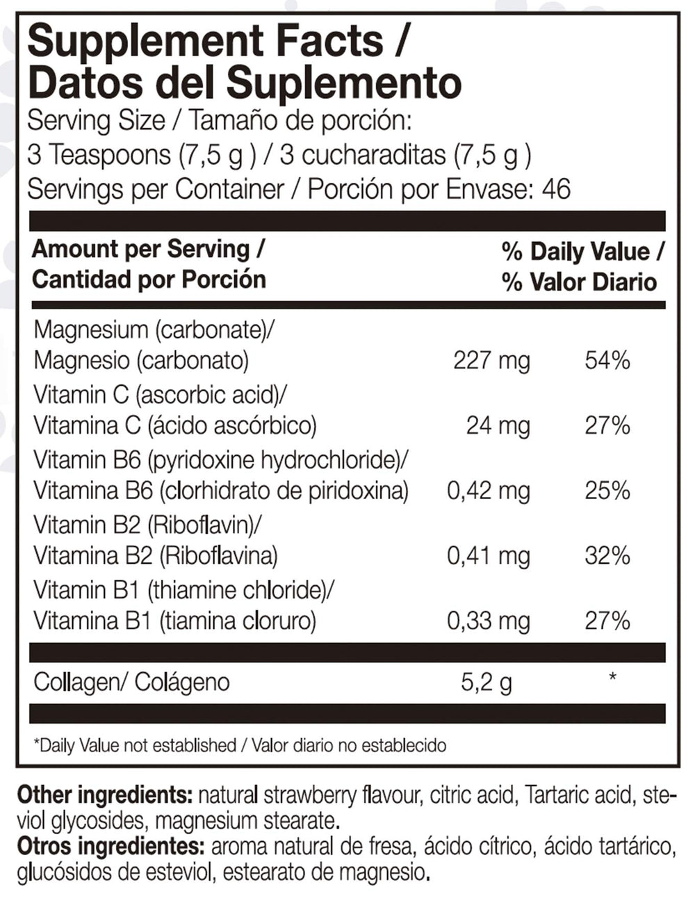 AML Sport Collagen Powder Strawberry 350g – serving scoop