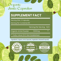 Bottle of Amla Capsules close-up