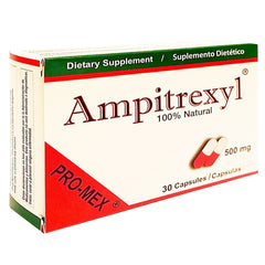 Ampitrexyl 500mg bottle and 180 capsules