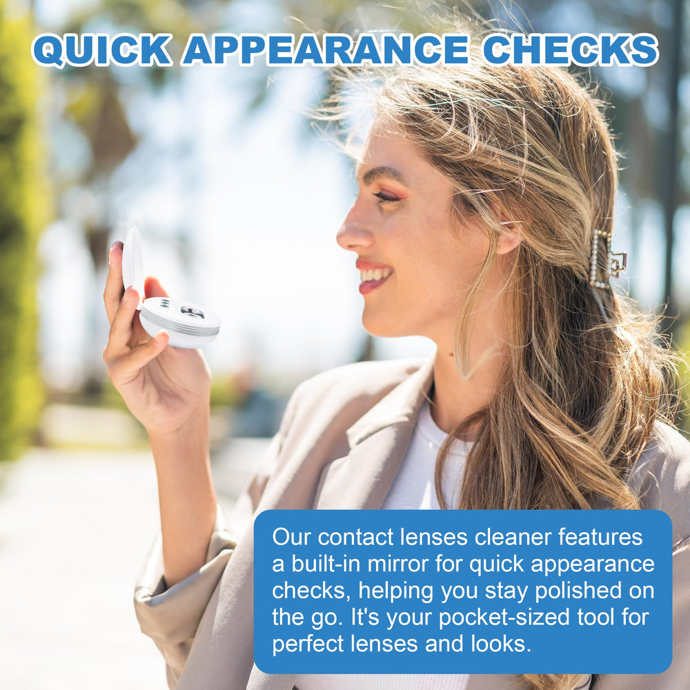 Rechargeable lens cleaner ready for travel via USB charging