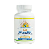 AMUPandGO bottle with 30 vegan tablets on a white background