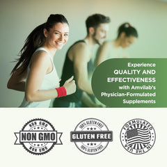 GMP-certified, gluten-free, non-GMO, made in USA label