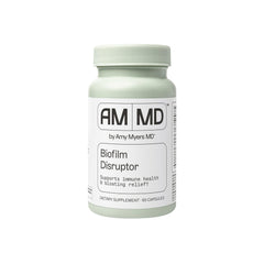 Amy Myers MD Biofilm Disruptor bottle label with 60 capsules