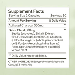 Amy Myers MD Charcoal Binder Complete capsules—portable detox support.