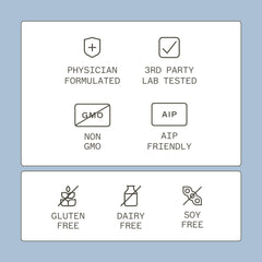 Serving size and capsules of Amy Myers MD Complete Enzymes