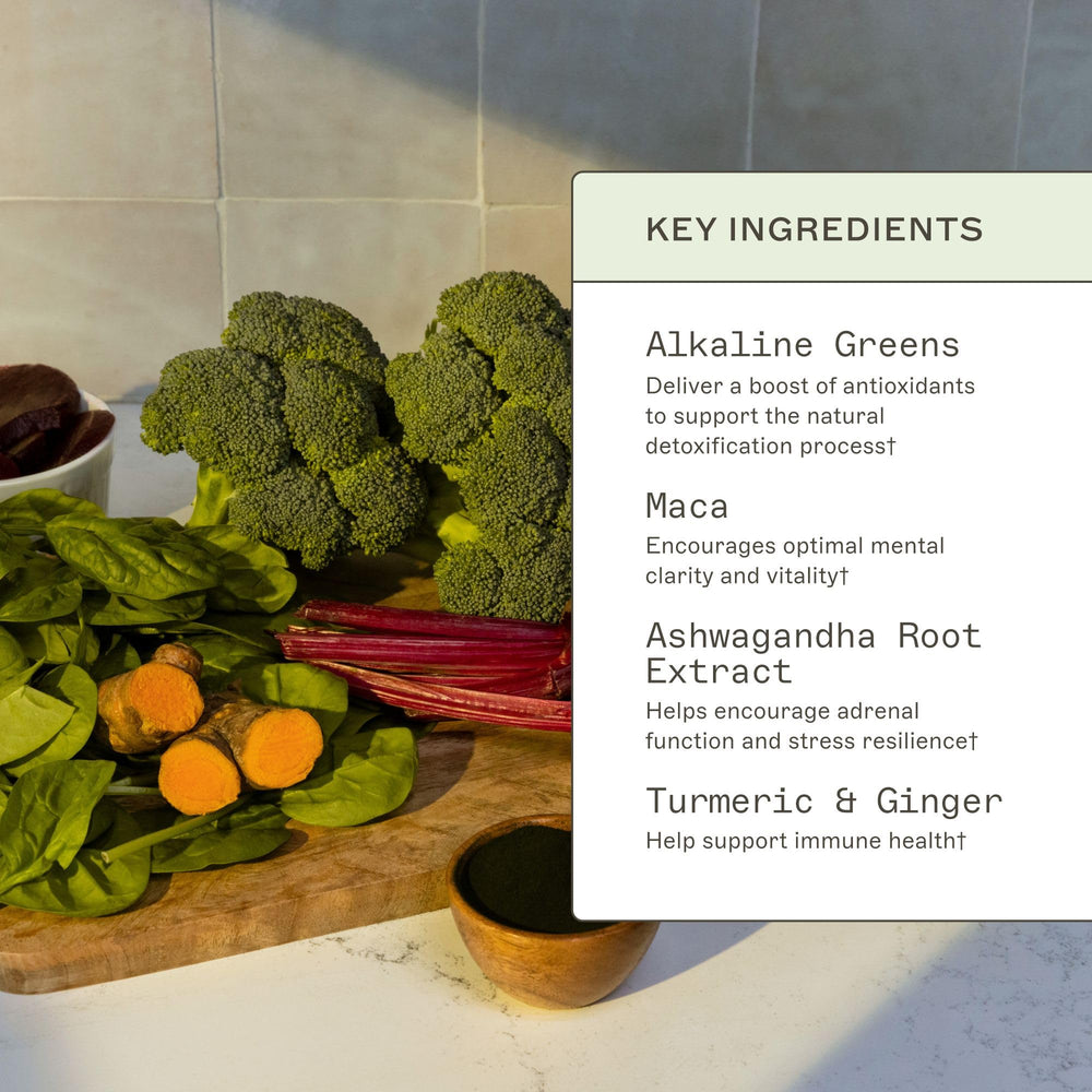 Organic maca and ashwagandha among greens powder ingredients
