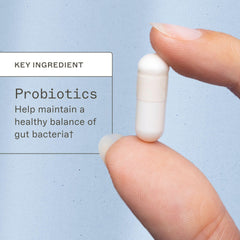 Graphic showing 14 clinically studied probiotic strains