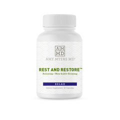 Amy Myers MD Rest and Restore bottle with label