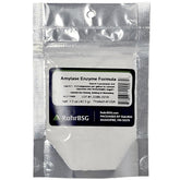 Front view of Amylase enzyme 1.5 oz bottle