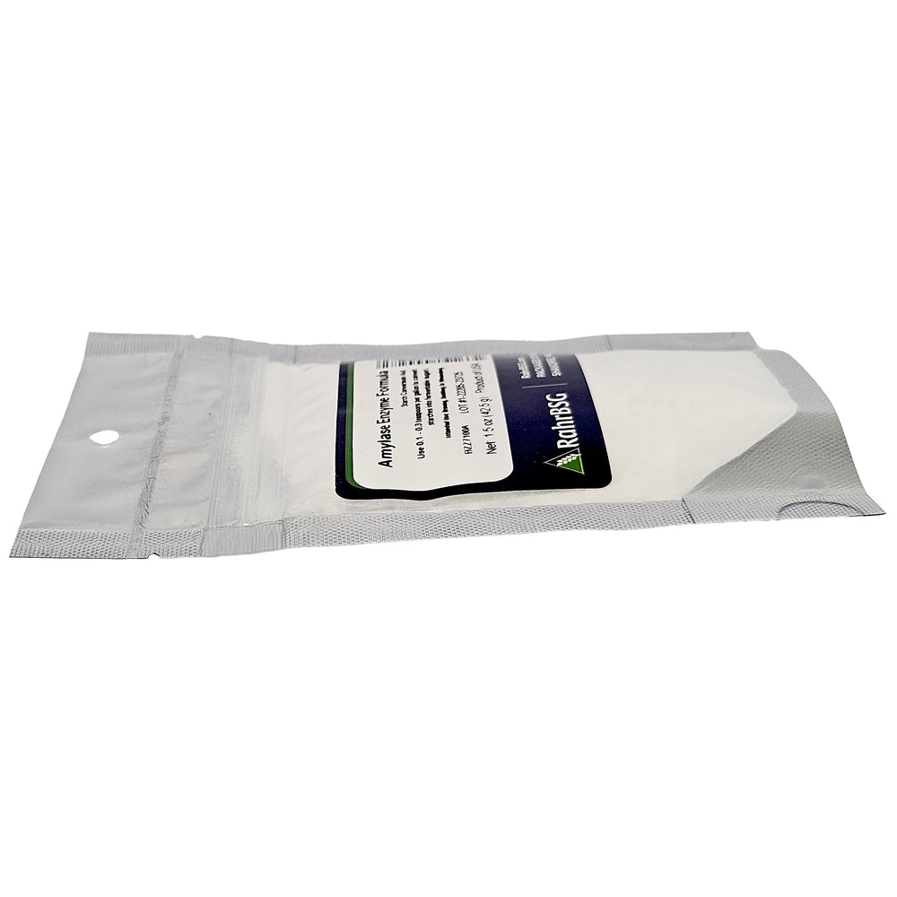 Side view of Amylase enzyme 1.5 oz bottle