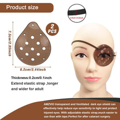 Ventilated eye shield design with airflow holes