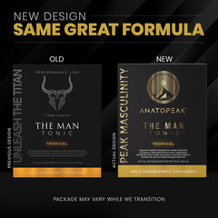 Pouring ANATOPEAK powder into a glass