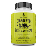 Front view of Ancestral Supplements Beef Pancreas 500mg bottle