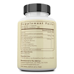 Close-up of bone meal capsules for bone, oral, and joint health