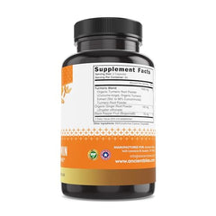 Ancient Bliss turmeric curcumin capsules with ginger root powder blend