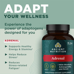 Keto and Paleo friendly Adrenal Support packaging