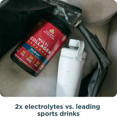 Illustration of 10 collagen types from food-based sources