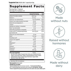 Front label highlighting vitamins A, B, and K2