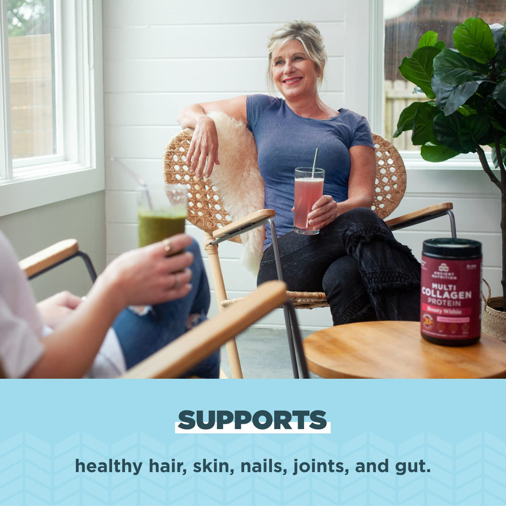 Nutrition label for Beauty Within collagen powder