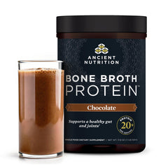Ancient Nutrition Bone Broth Protein Powder, Chocolate flavor, 20g protein per serving