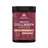 Ancient Nutrition Collagen Beauty + Sleep Vanilla Chai container front