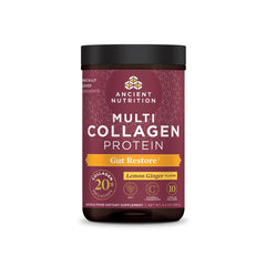 Packaging view of Ancient Nutrition Gut Restore Collagen Powder