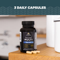 90-capsule bottle shown as keto-friendly multivitamin