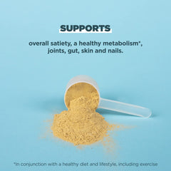 Ancient Nutrition ingredients panel close-up showing collagen and amino acids