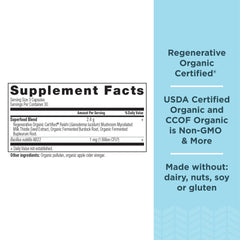 Liver Cleanse formula showing Burdock Root and Milk Thistle