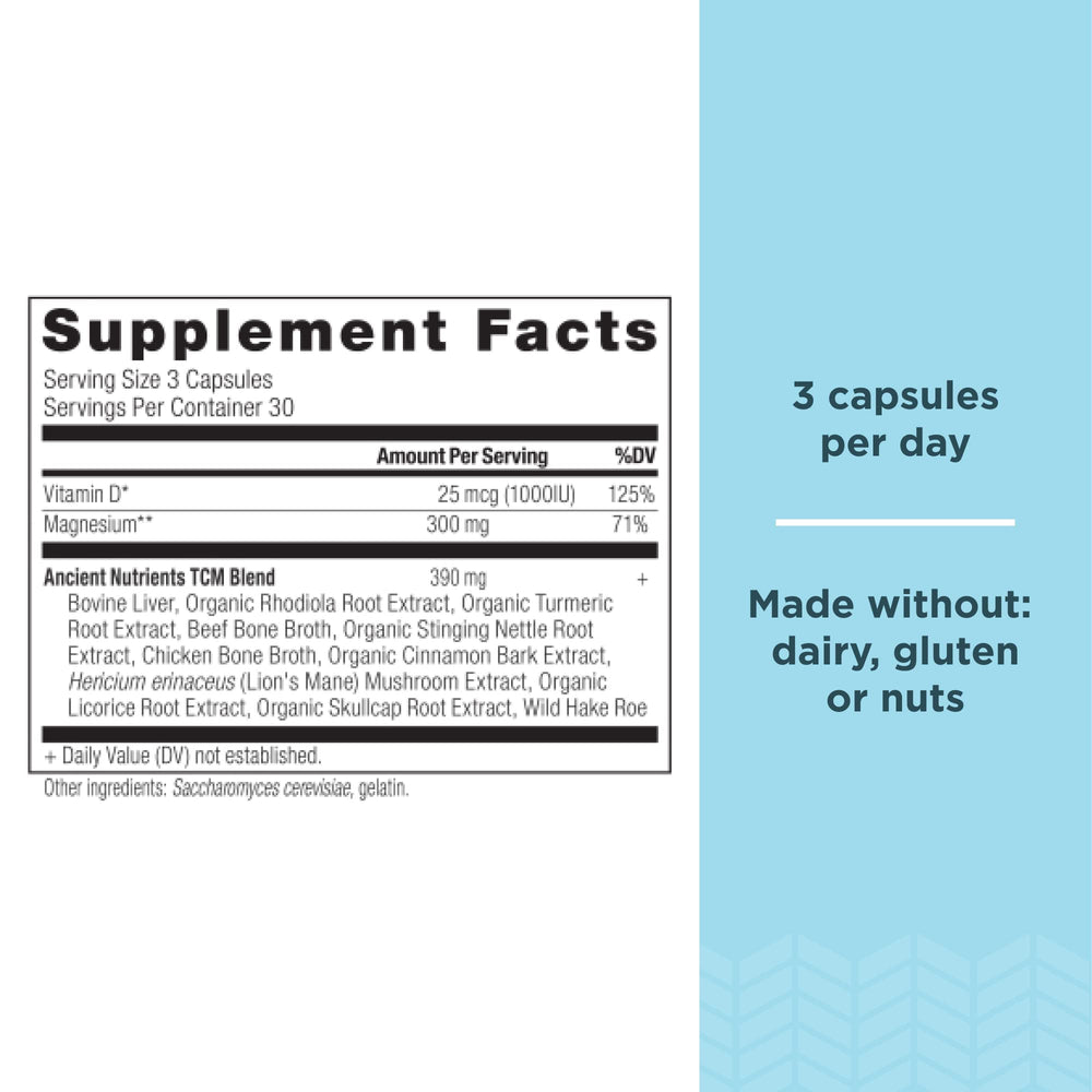 Close-up of enzyme-activated magnesium capsules