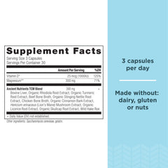 Close-up of enzyme-activated magnesium capsules