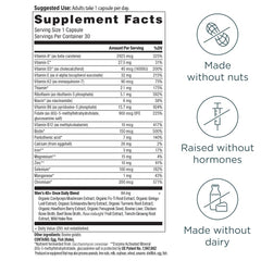 TCM 40+ blend ingredients including Organic Fenugreek and Cordyceps Mushrooms