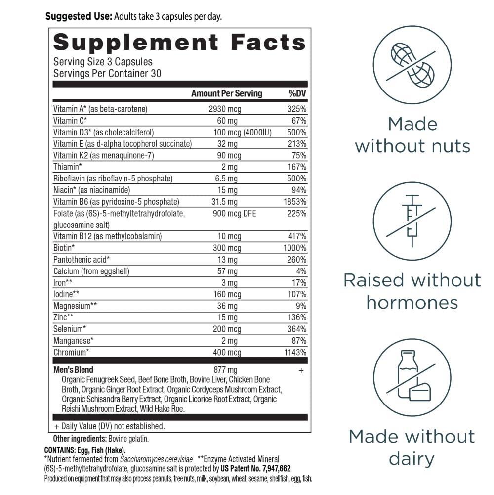Traditional Chinese Medicine blend ingredients including fenugreek and cordyceps
