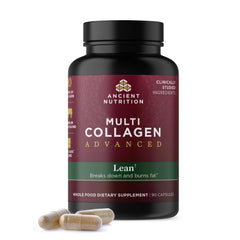 Bottle of Ancient Nutrition Multi Collagen Advanced Lean with Probiotics (90 count)